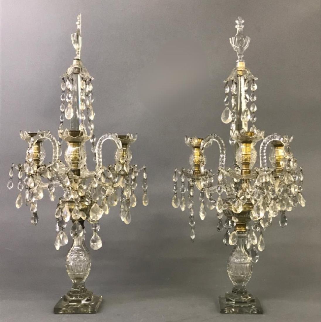 Pair of Crystal Candelabra (1 of 3)
