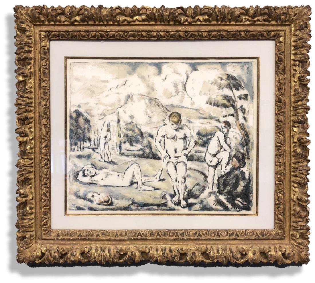 Paul Cézanne Color Lithograph "Les Baigneurs" (1 of 12)