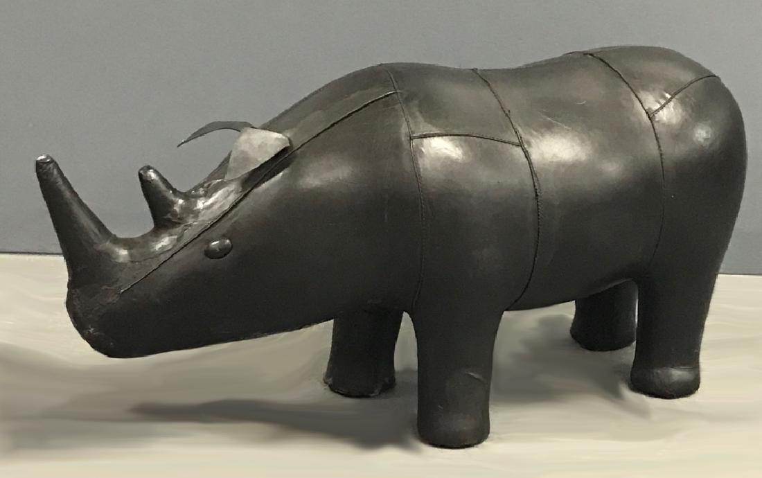 Leather Rhinoceros Foot Rest (1 of 3)