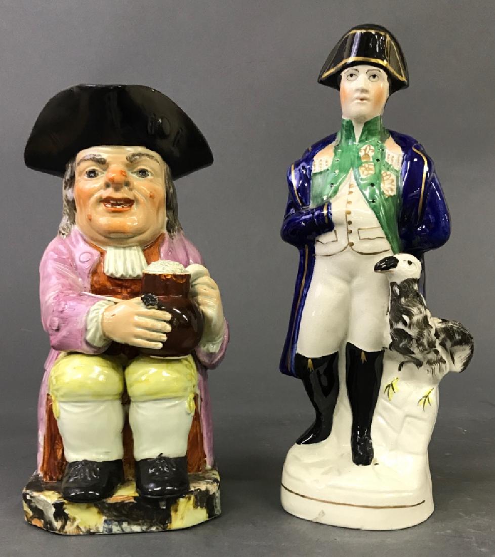 Staffordshire Figures of Napoleon and Toby Jug (1 of 4)