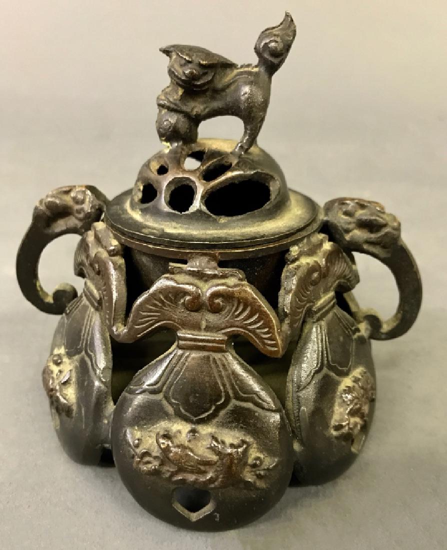 Asian Bronze Covered Censer (1 of 4)