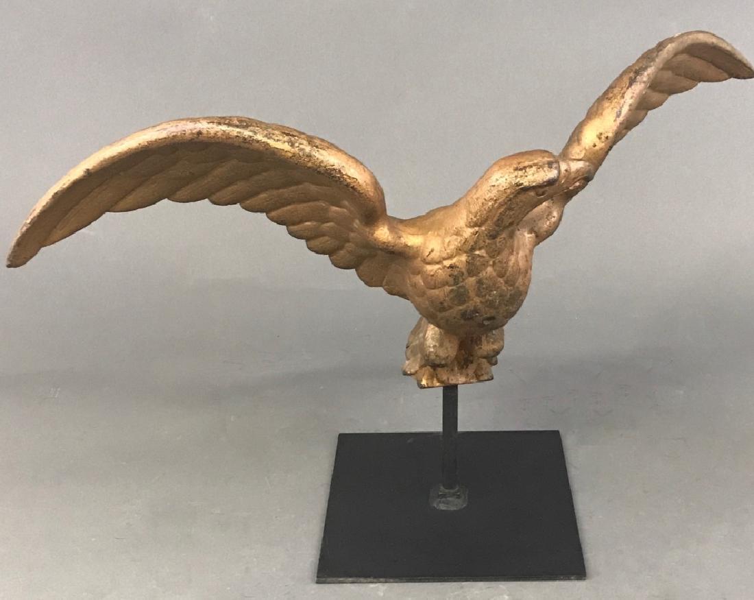 Gilt Painted Cast Iron Eagle (1 of 6)