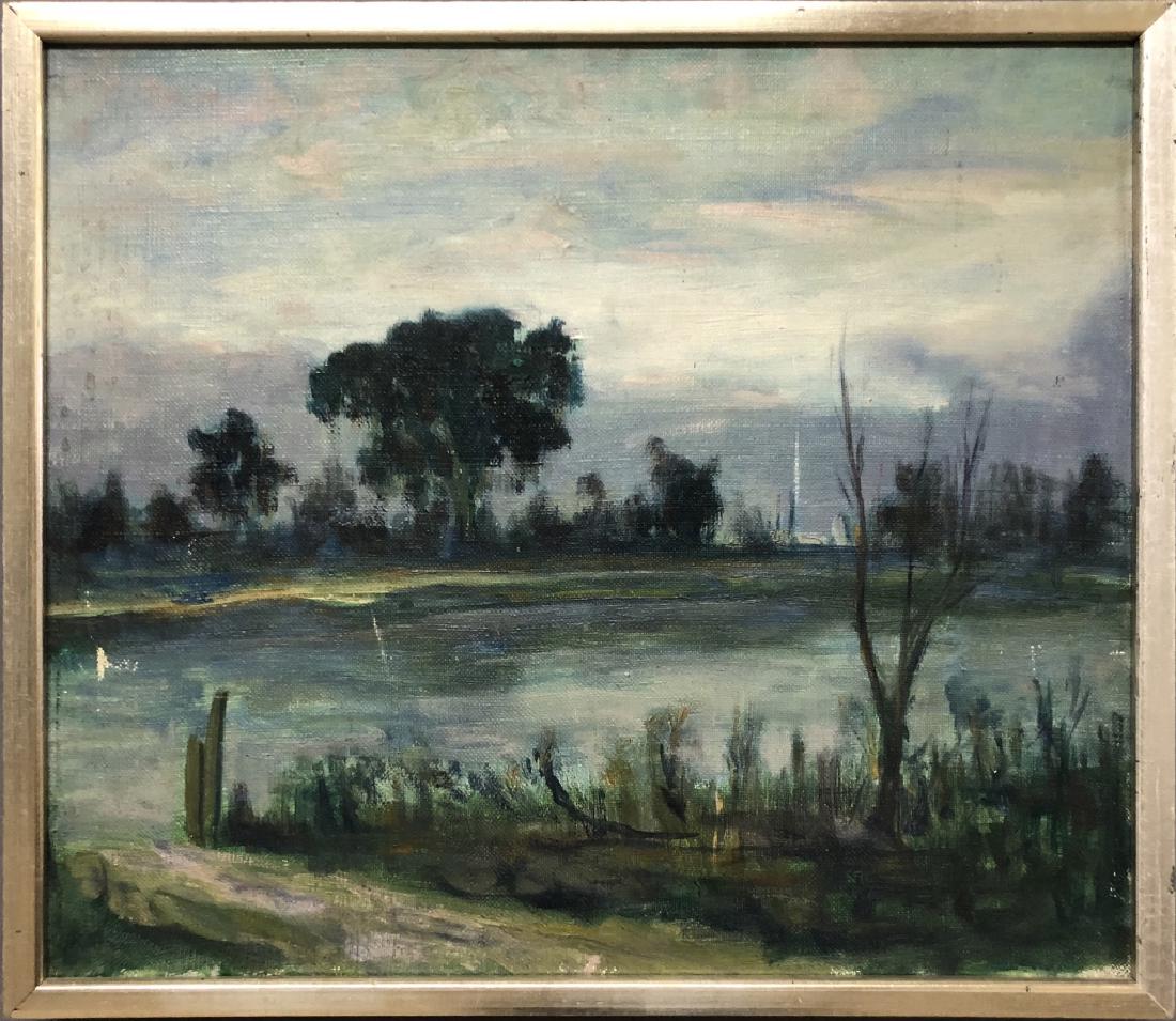 Gideon Stanton Oil on Canvas of a Stream (1 of 4)