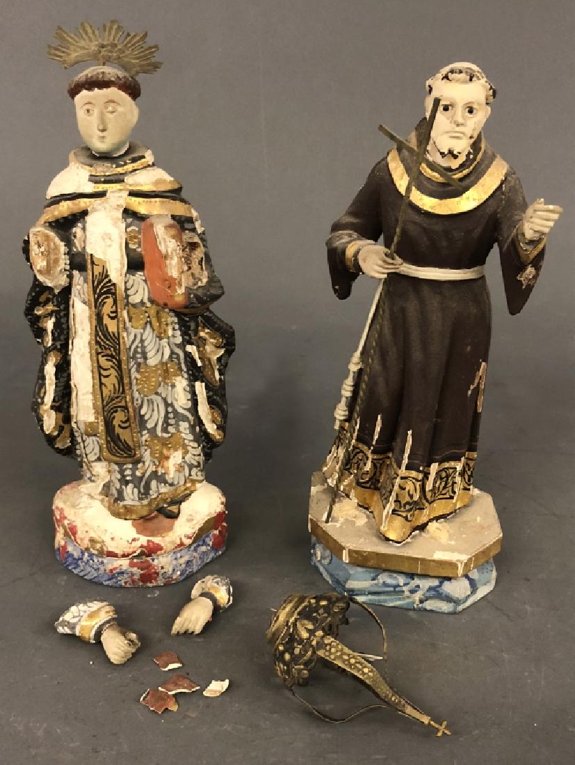 Carved and Painted Figures of Saints (1 of 2)
