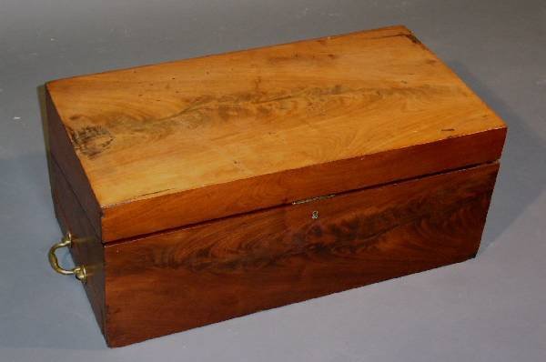 Large English mahogany lap desk, c.1800. 10"h.x2