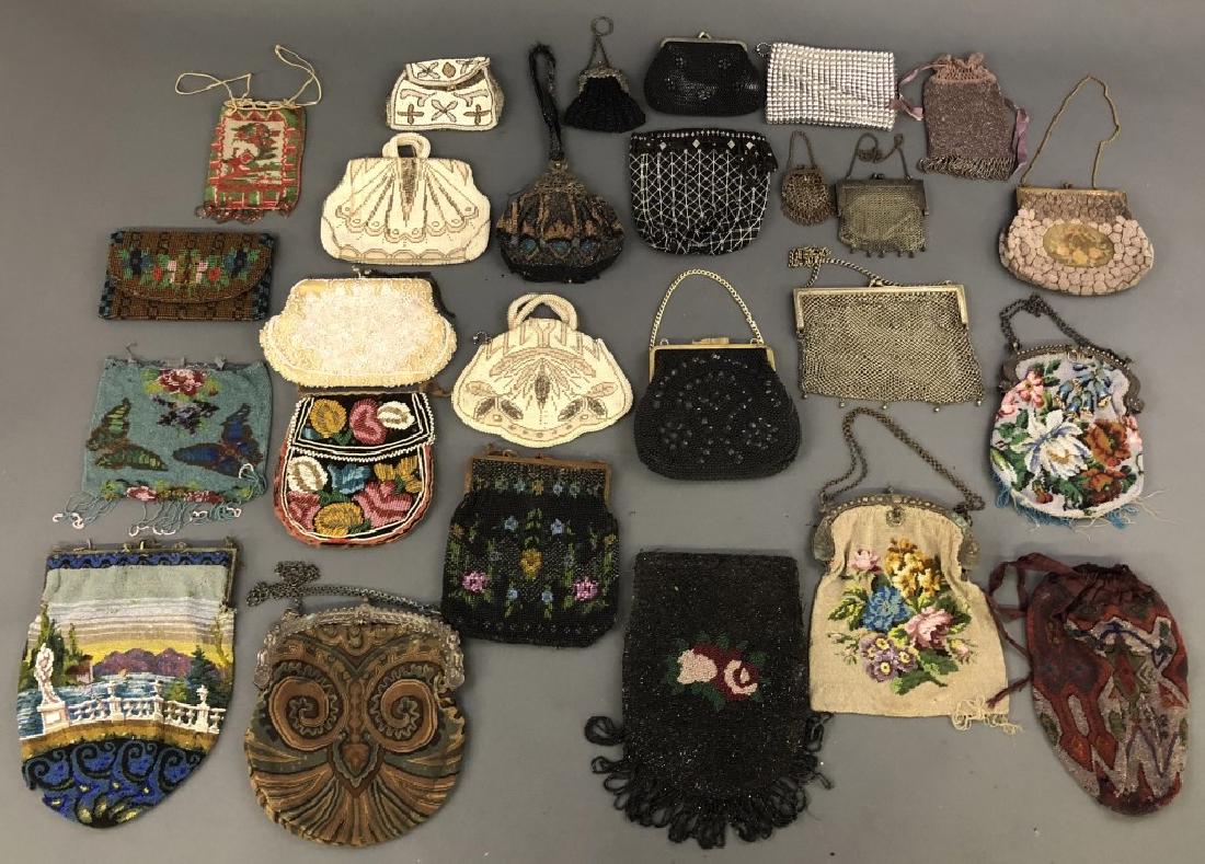 Twenty-Five Vintage Mesh and Beaded Handbags (1 of 1)