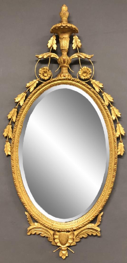 LaBarge Gilt Decorated Adams Style Mirror (1 of 2)