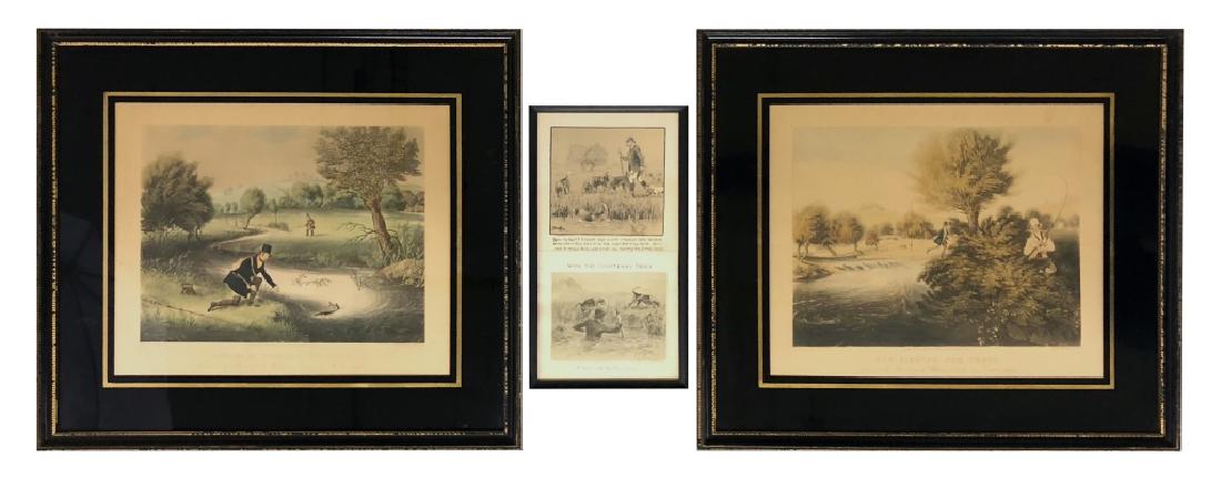 Two Fishing Prints and a Snaffles Print (1 of 4)