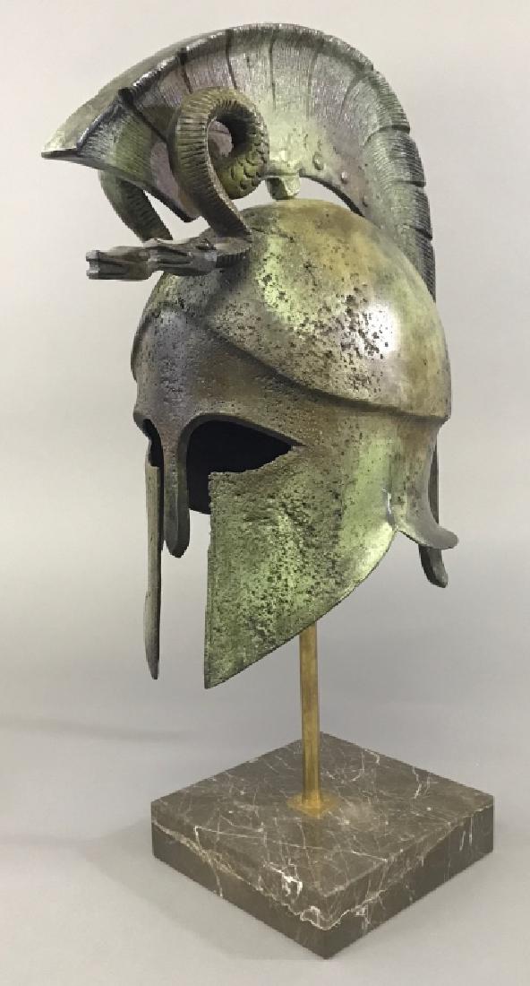 Replica Greek Helmet with Twin Serpent Crest (1 of 4)