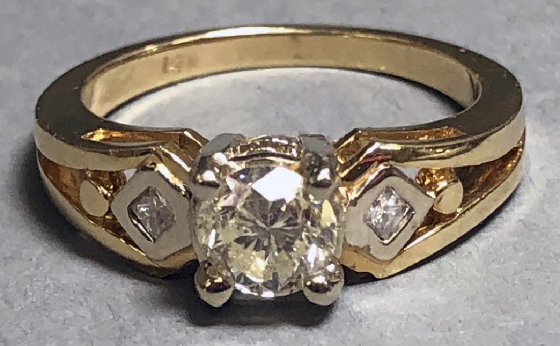 Gold and Diamond Ladies Ring (1 of 4)