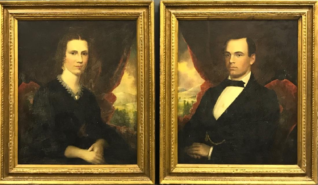 Robert Street Pair of Oil on Canvas Portraits (1 of 16)