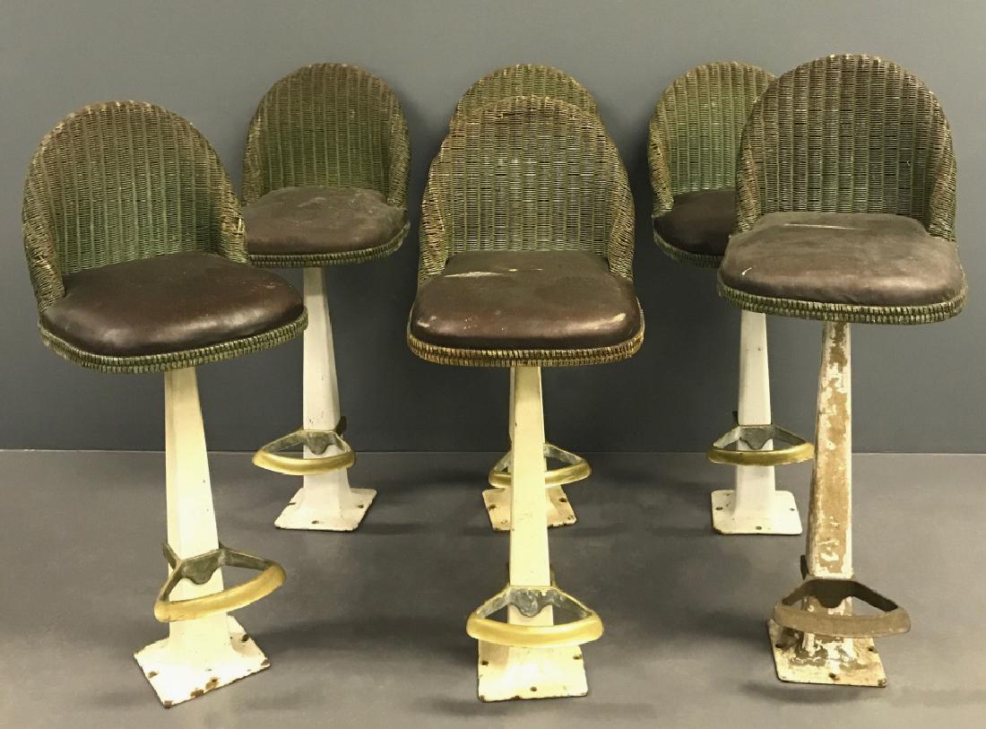 Set of Six Vintage Ice Cream Parlor Chairs