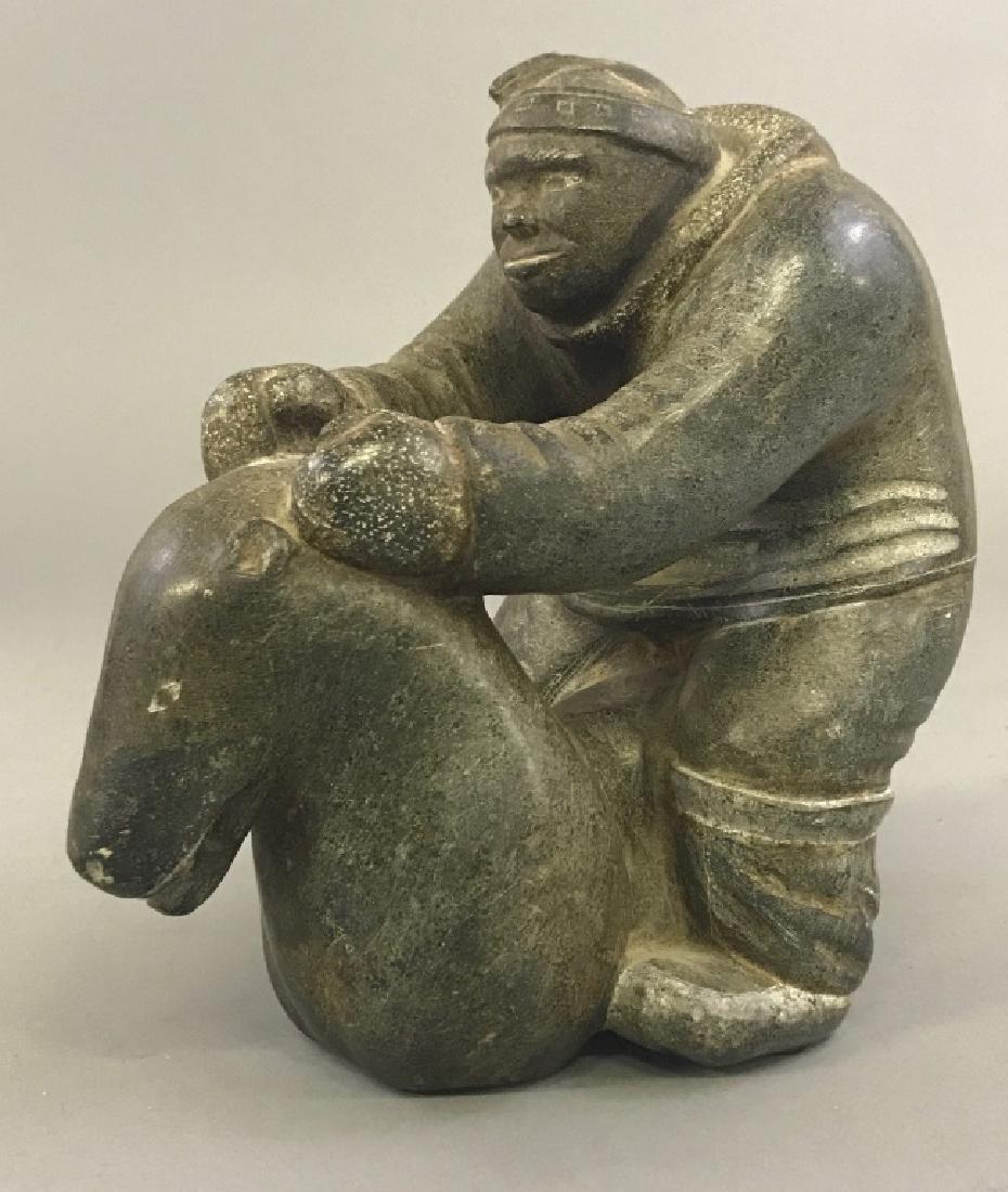Intuit Carved Stone Eskimo (1 of 4)
