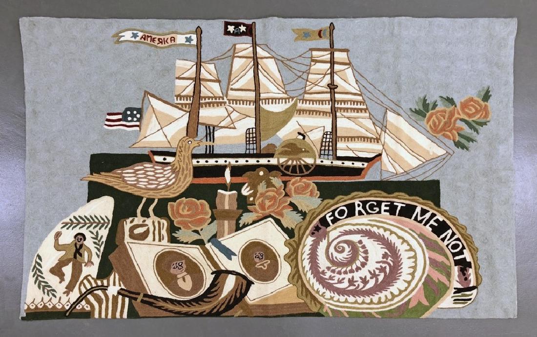 Patriotic Nautical Rug or Wall Hanging (1 of 2)