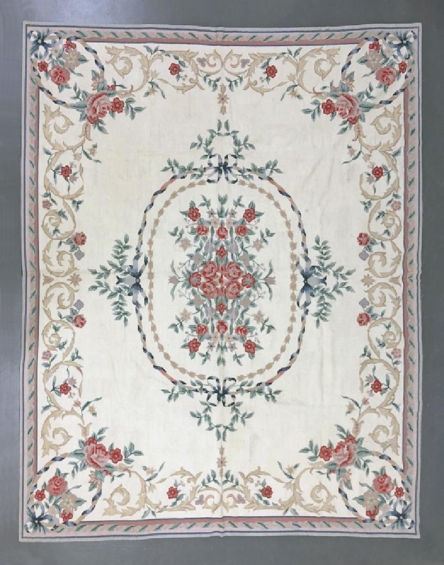 Floral Needlepoint Rug (1 of 2)