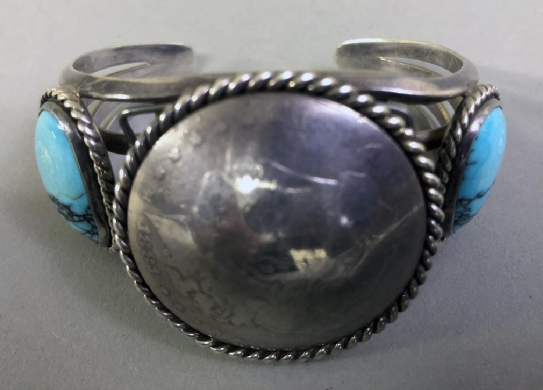 Turquoise and Silver Watch Bracelet (1 of 5)