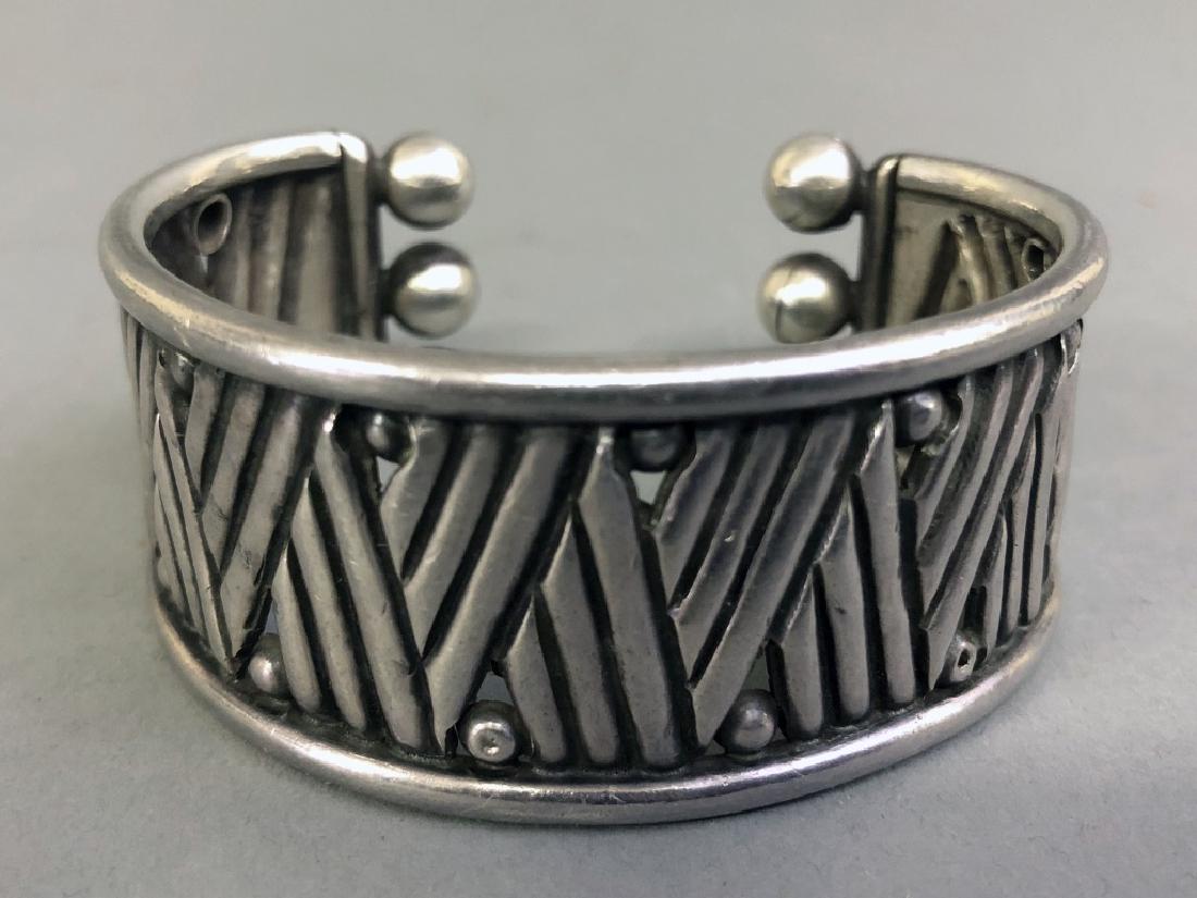 Signed William Spratling Silver Cuff Bracelet (1 of 5)
