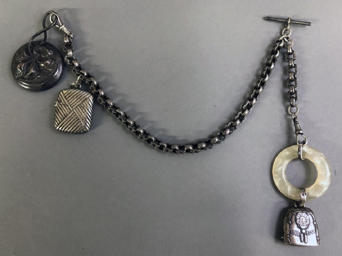 Victorian Sterling Silver Watch Chain (1 of 5)