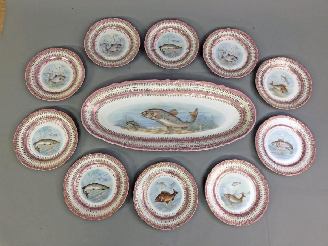 Austrian Imperial Victoria Fish Plates and Platter (1 of 2)