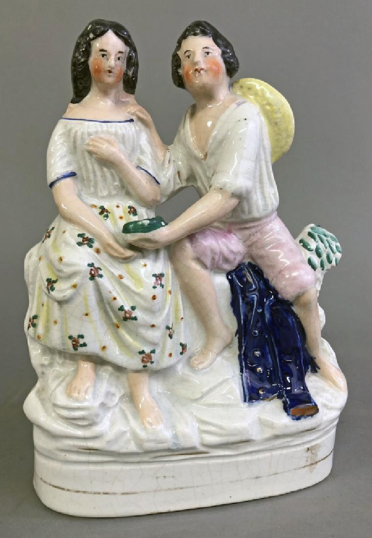 Staffordshire Figural Group of Paul and Virginia (1 of 1)