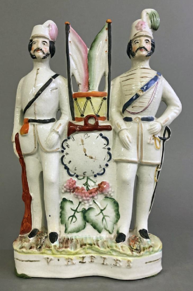 Staffordshire Figural Group of Volunteer Rifles (1 of 6)