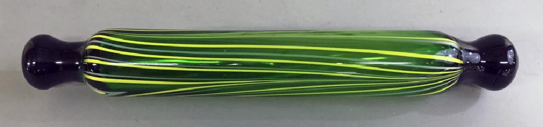 Colorful Art Glass Rolling Pin: Colorful art glass rolling pin, 17"l