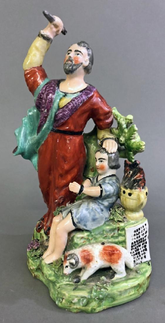 Staffordshire Figural Group of Abraham and Isaac (1 of 1)