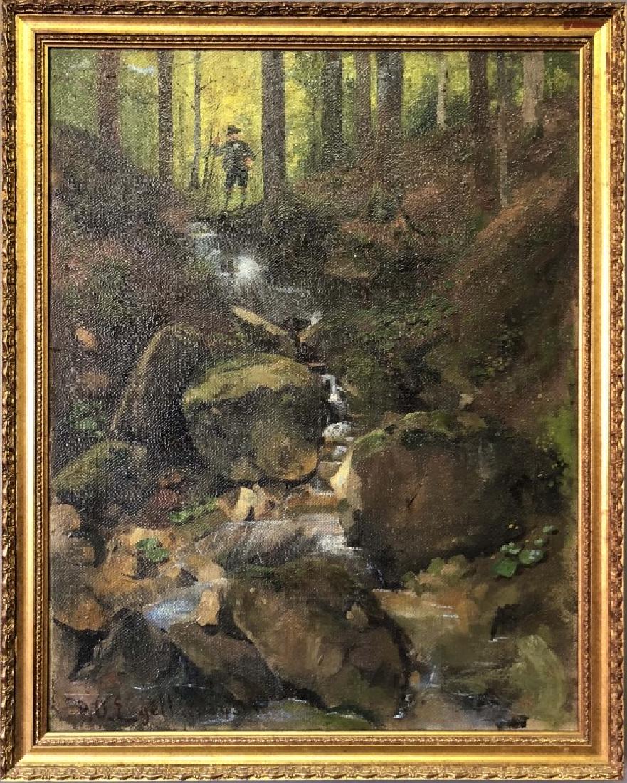 P.O. Engelhard Signed Oil on Canvas (1 of 5)