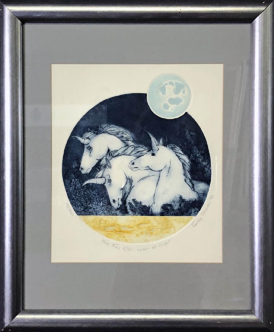 Unicorn Print "Here They Often Roam at Night" (1 of 6)