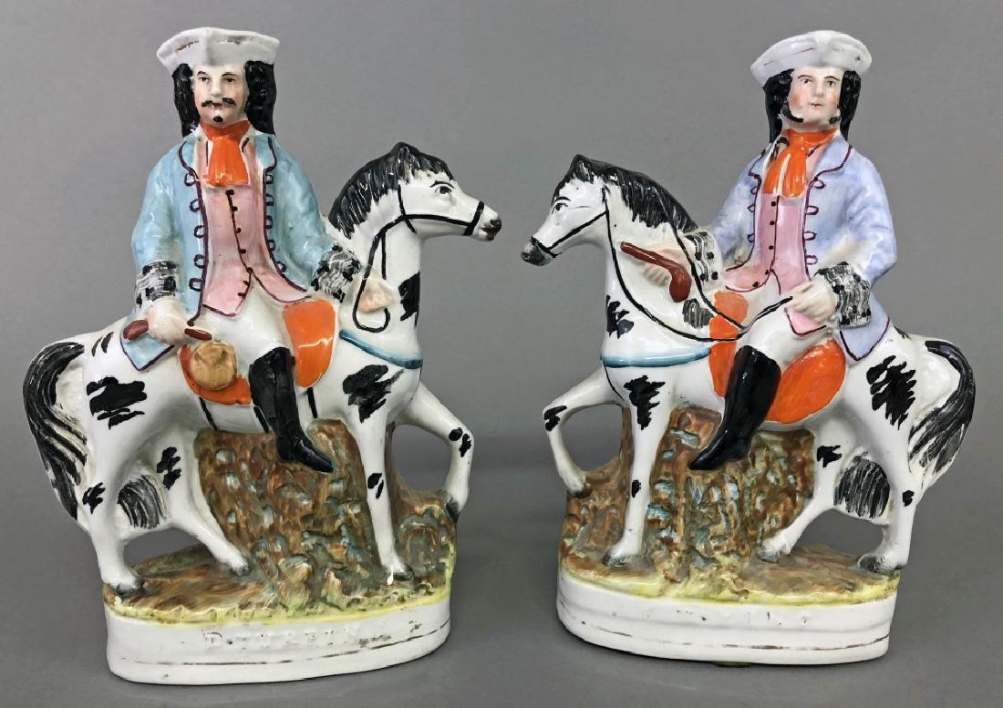 Two Staffordshire Figures of Richard Turpin (1 of 2)
