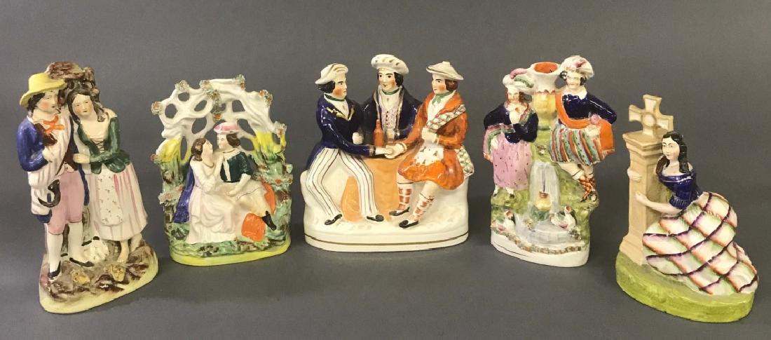 Five Staffordshire Figures (1 of 3)