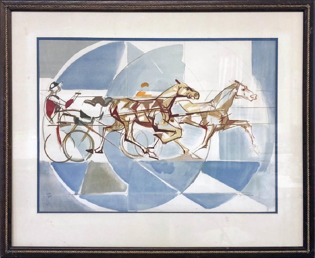 Jacques Despierre Signed Lithograph "The Race" (1 of 5)