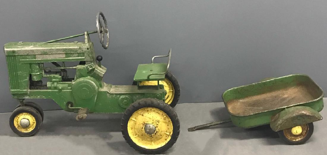 John Deere Aluminum Child's Tractor & Wagon (1 of 4)