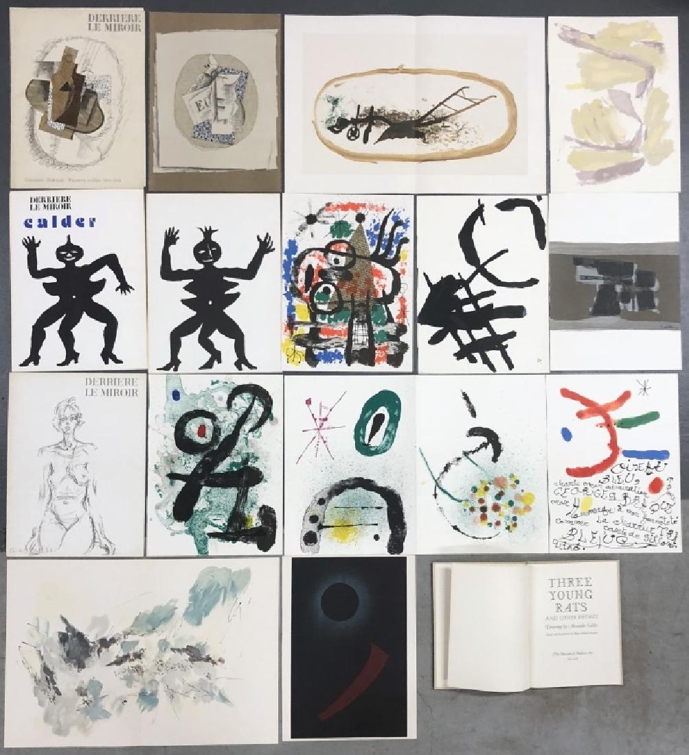 Pages from "Derriere Le Miroir" and Calder Book (1 of 6)