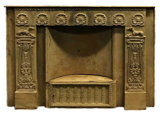 Victorian Metal Fireplace Surround Summer Cover