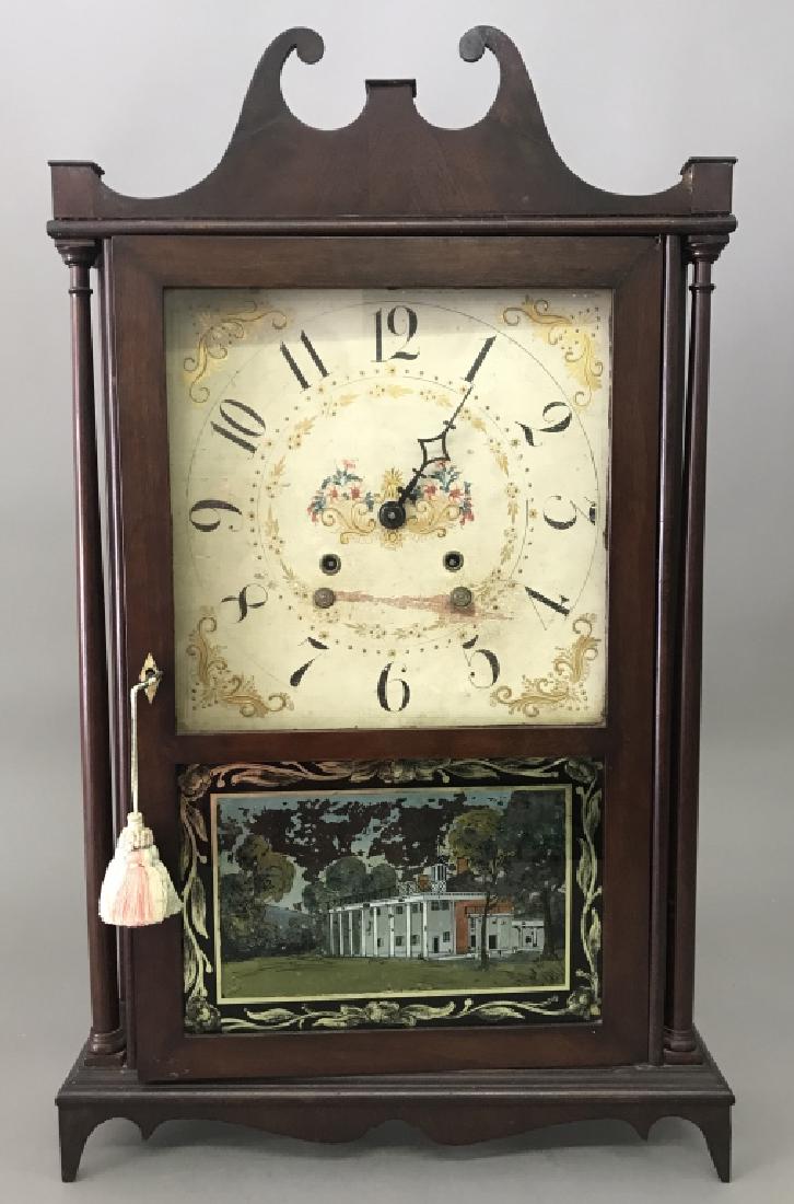 Eli Terry Mahogany Pillar and Scroll Clock (1 of 2)