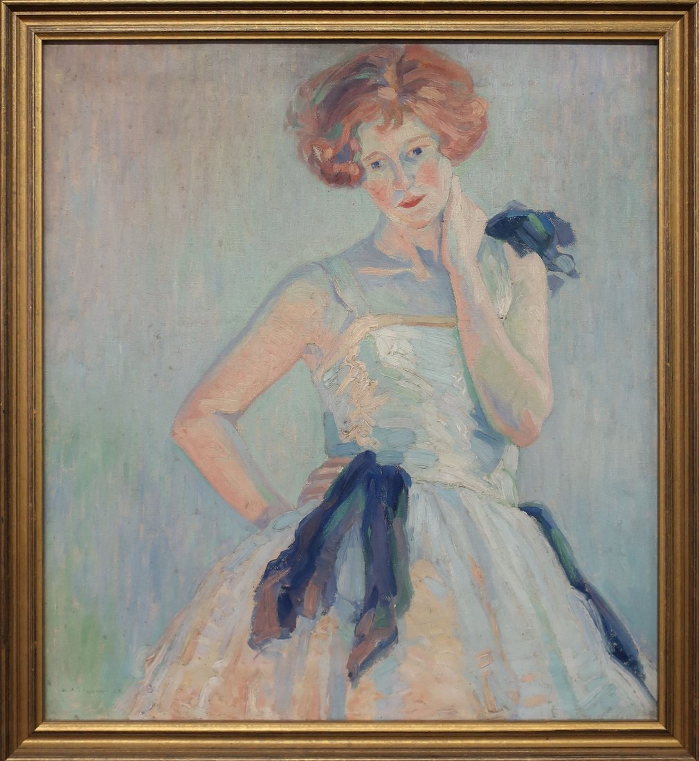 Albert Van Nesse Greene Oil on Canvas Portrait (1 of 3)