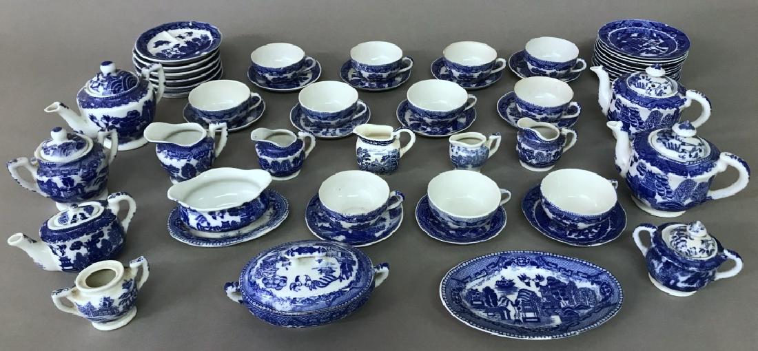 Blue & White Set of Doll House China (1 of 2)