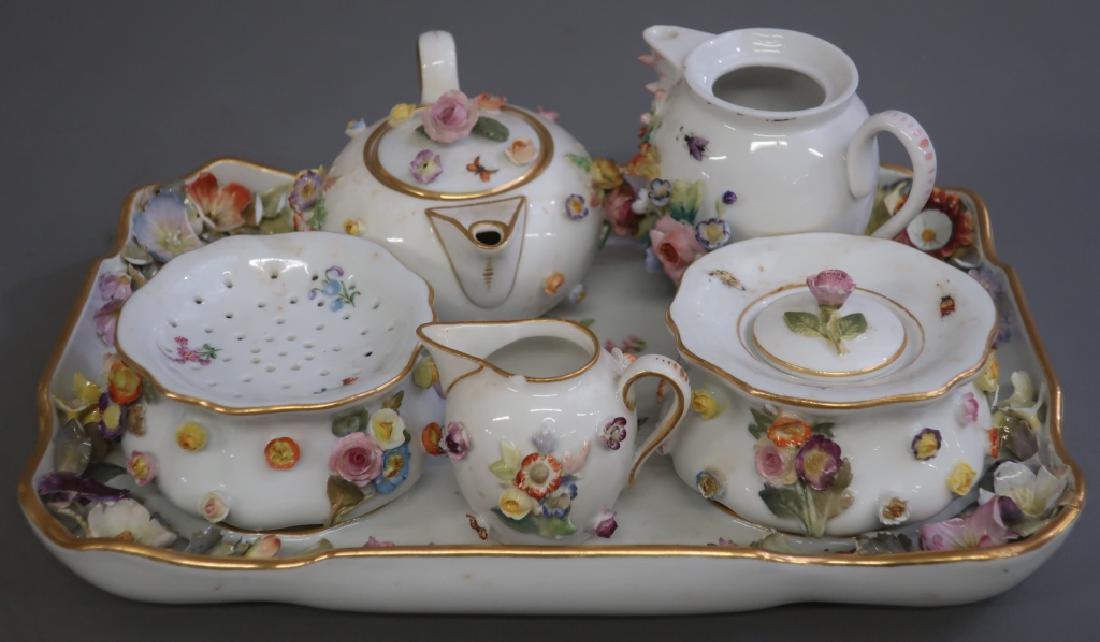 Meissen Porcelain Child's Tray and Tea Service (1 of 3)