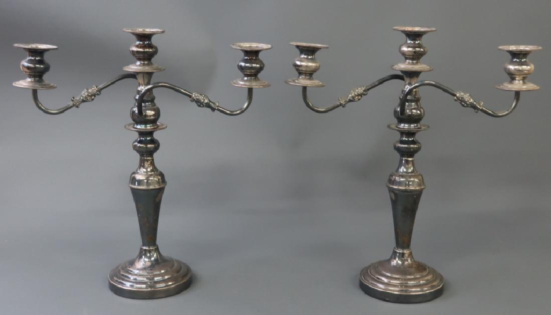 Pair of Silverplate Candelabra (1 of 2)
