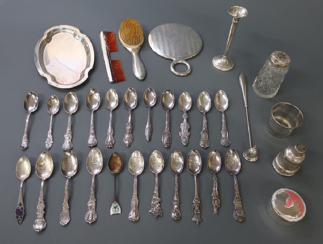 Sterling Silver Tableware with Souvenir Spoons (1 of 3)
