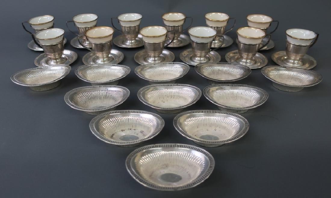 Demitasse Cups with Sterling Silver Holders (1 of 2)