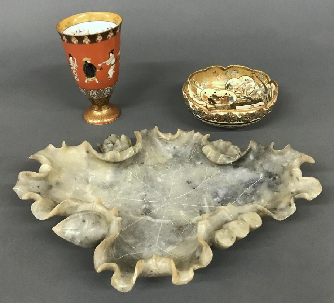 Japanese Porcelain Vase and Other Items (1 of 2)