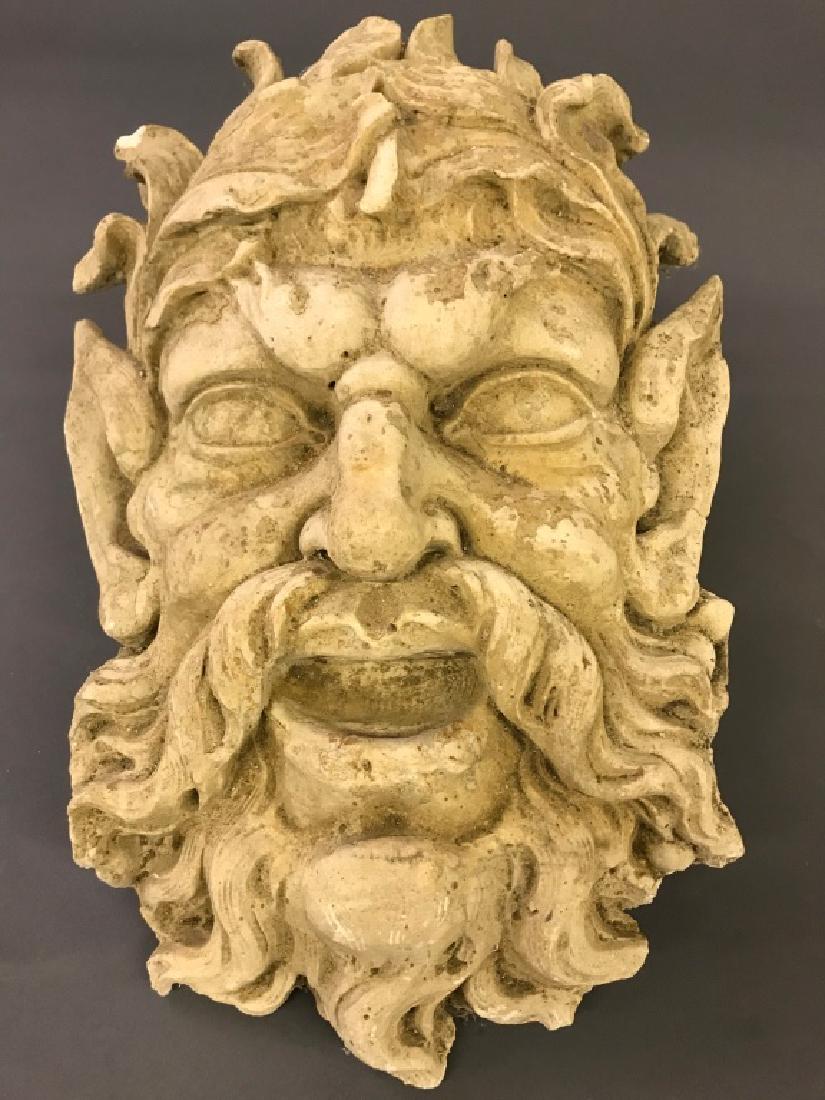 Cast Plaster Garden Figure "Green Man" (1 of 1)