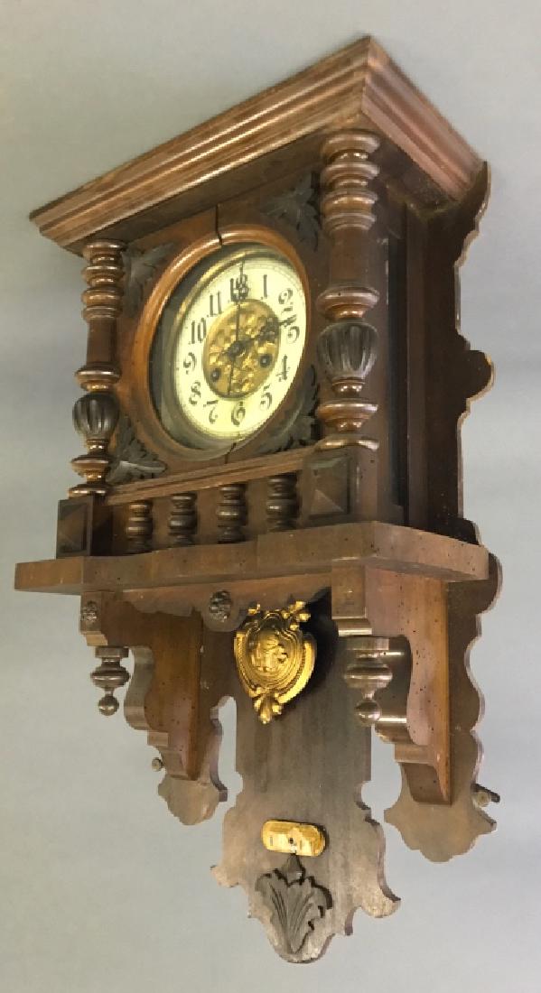 German Walnut Wall Clock (1 of 2)
