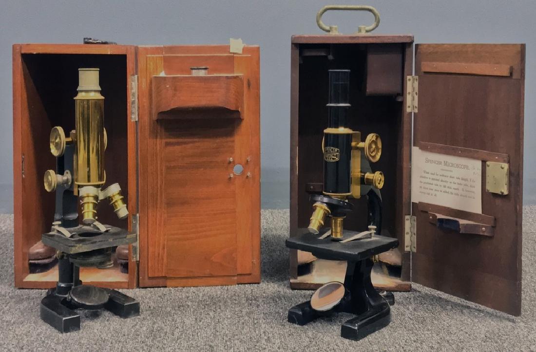 Cased Spencer Microscope with another Example (1 of 3)