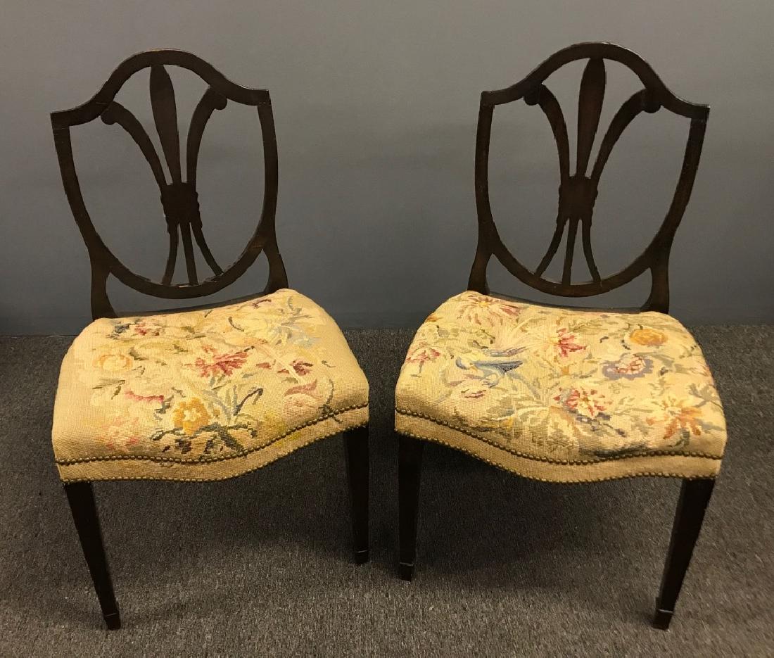 Pair of English Hepplewhite Side Chairs (1 of 1)