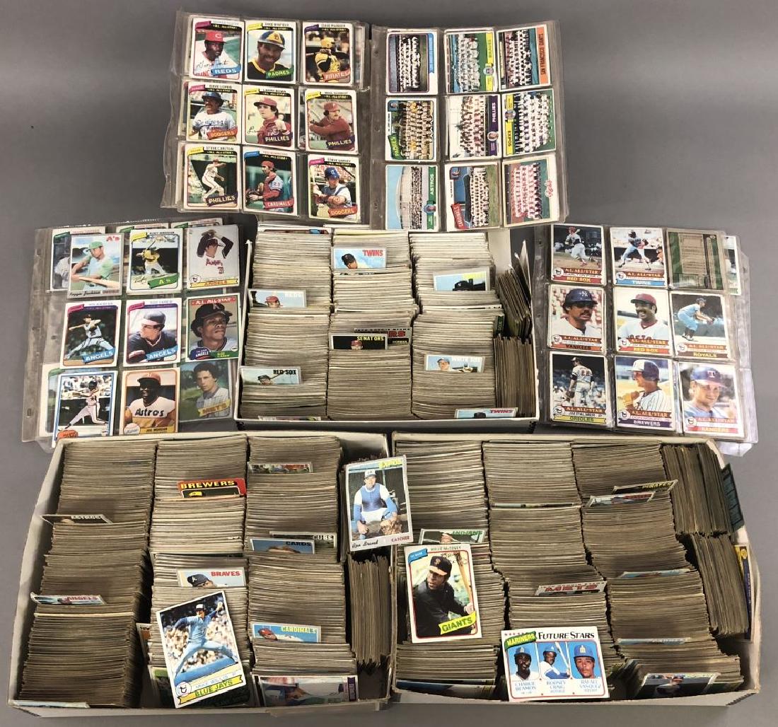 Large Collection of Vintage Baseball Cards