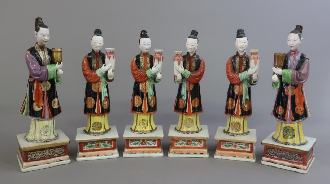Six Rare Chinese Porcelain Figures (1 of 3)