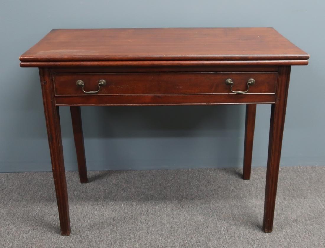 Philadelphia Chippendale Mahogany Game Table (1 of 2)